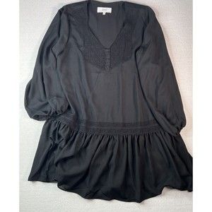 Textile Elizabeth and James Womens XL Long Sleeve Dress Black